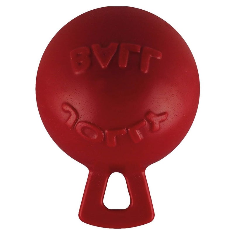 Jolly Pets Tug-n-Toss Heavy Duty Dog Toy Ball with Handle, 4.5 Inches/Small, Orange - Image 5